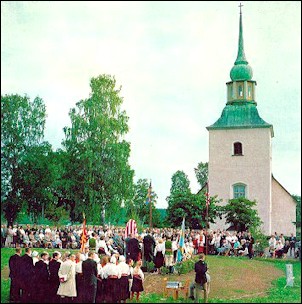 Våmhus församlings 100-årsjubileum 8 sept. 1968.