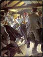 Dans i Gopsmorstugan. Oil, 1914.