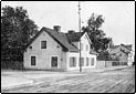 Fru Blomstedts hus i Enköping. I det närmaste hörnrummet bodde Zorn.